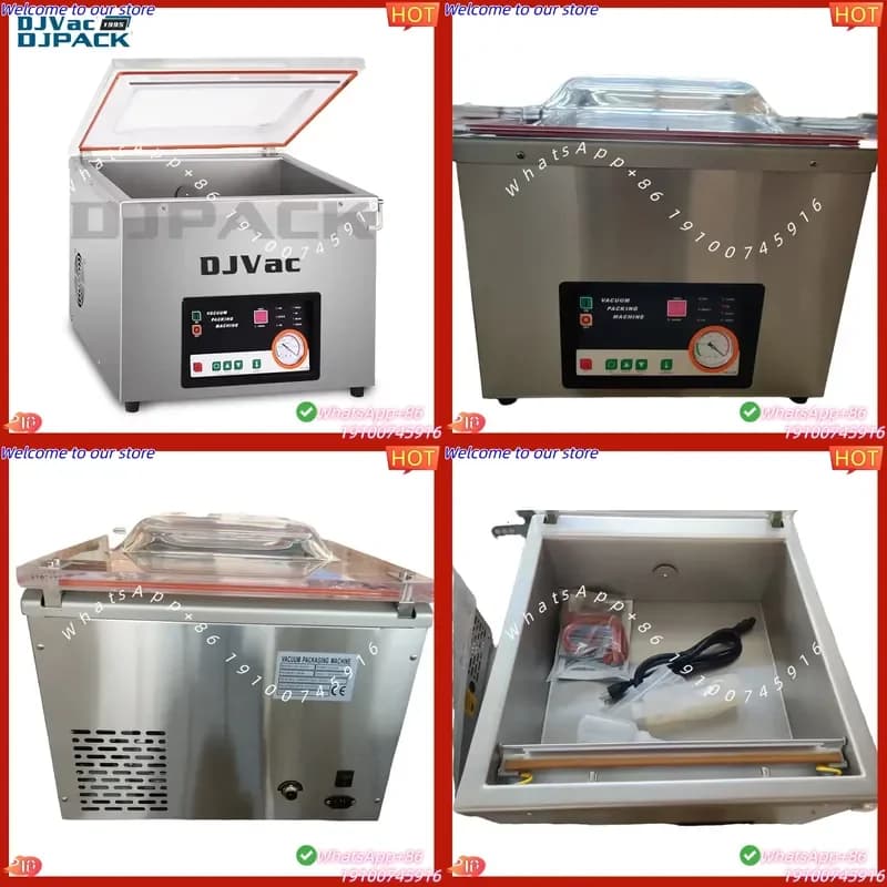 2026 DZ-450A Electric Semi-Automatic Tabletop 304 Stainless Steel Multi-Voltage Easy Operate Stable Durable Food Packaging