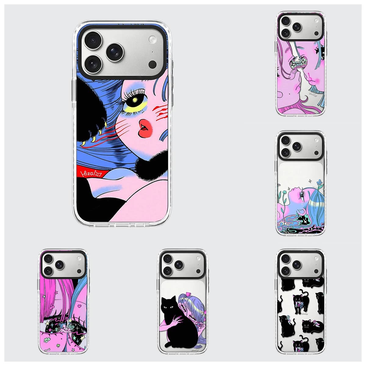 6083121 White Border Magnetic Phone Case Cover for IPhone 13 14 15 16 17 18 Pro Max Case