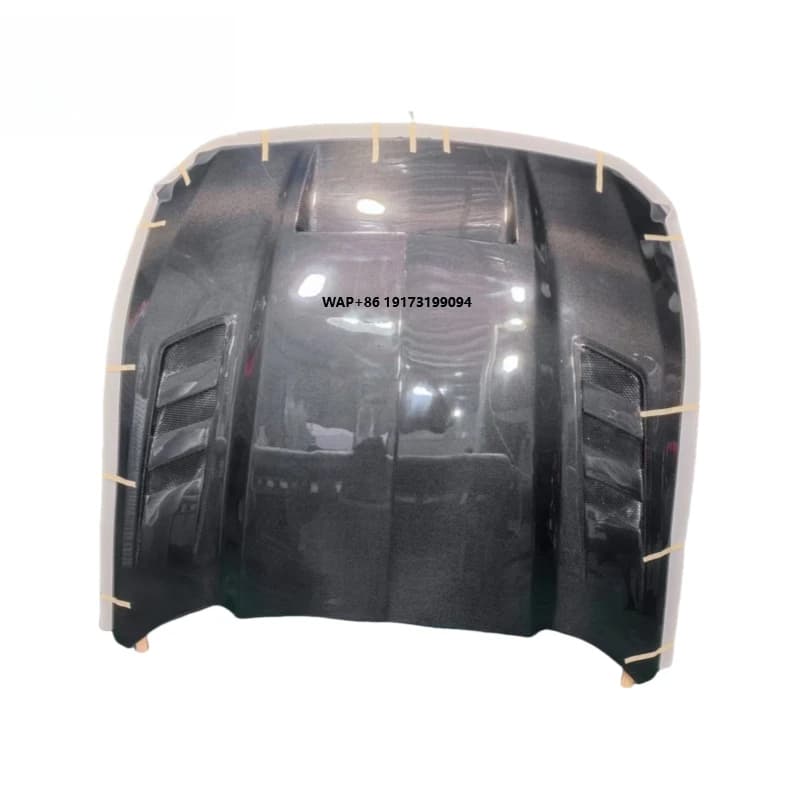 Carbon Fiber Front Engine Hood Bonnet for Mustang 2025 Perfect Fitment