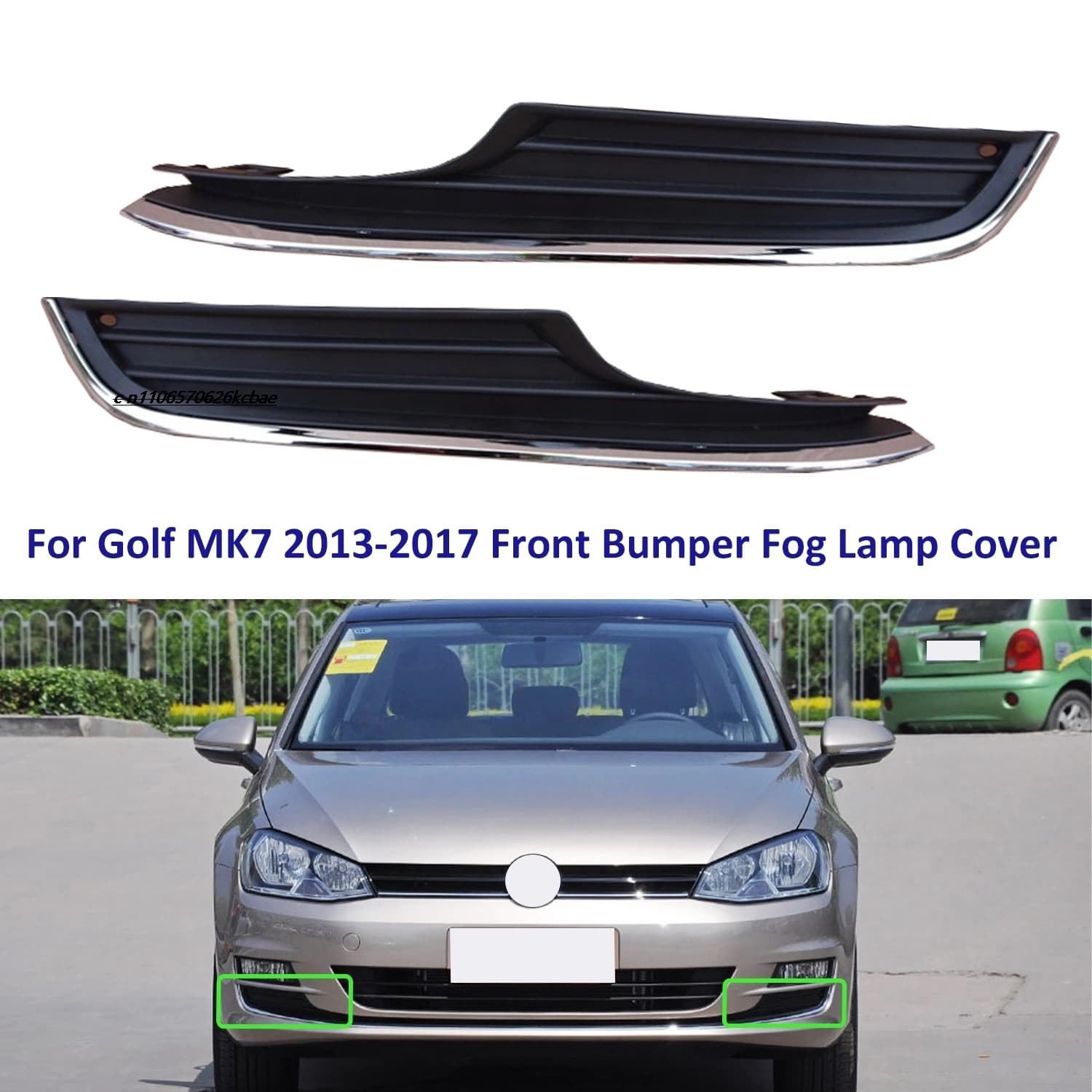 Suitable for the lower trim of the fog lamp frame and the lower cover plate of the front bumper of the Volkswagen GOLF MK7