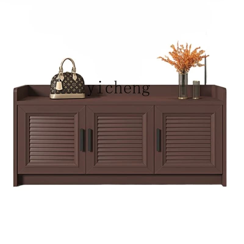 ZZ Outdoor Aluminum Alloy Shoe Cabinet Door Multi-Function Storage Cabinet Large Capacity Storage Cabinet