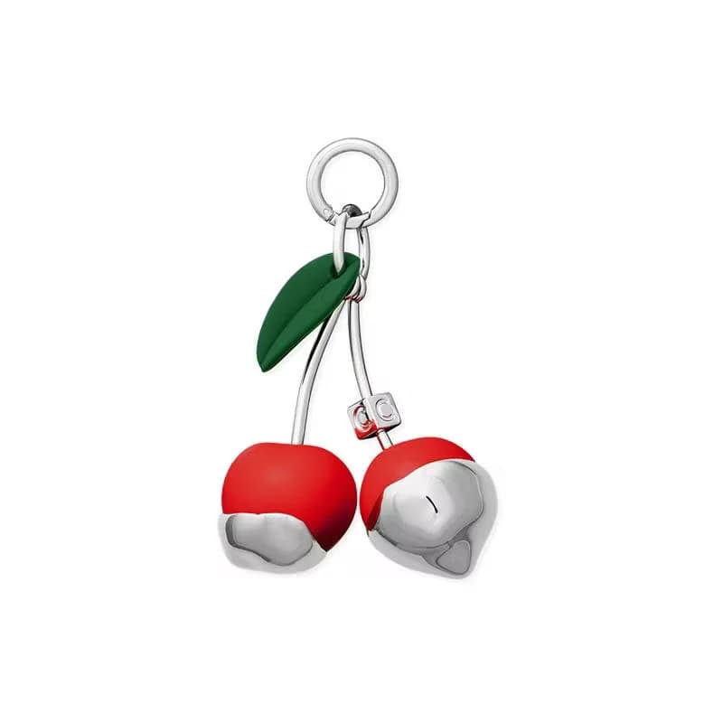 Creative Cherry Key Lock Pendant Metal DIY Pendant Sticker Mobile Phone Accessories Case Decoration