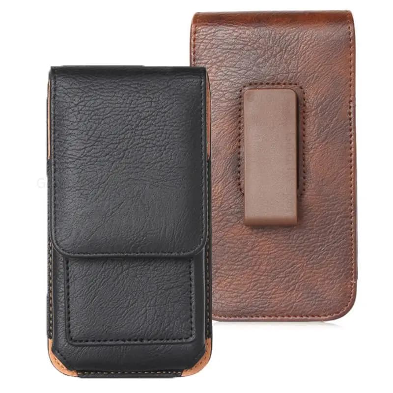 Leather Case Phone Pouch For ASUS ROG Phone 9 FE 360° Rotatable Belt Clip Bag Waist Phone Cover ROG Phone 9 8 7 6 5 5s Pro Funda