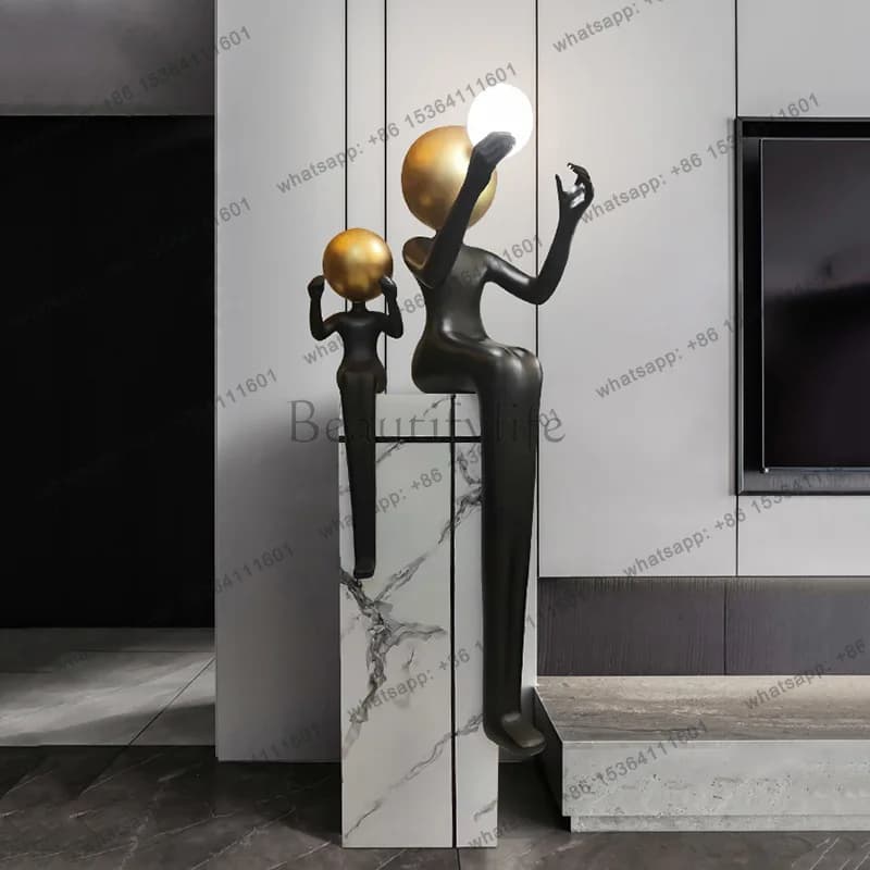 LS art humanoid sculpture floor ornament living room sofa designer creative vertical decoration modern