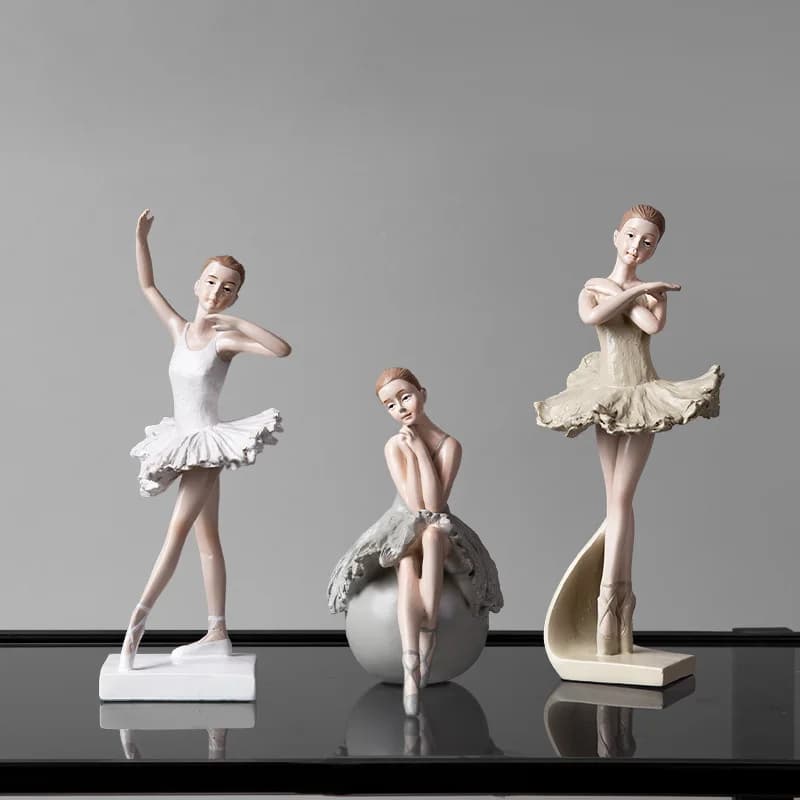 Ballet Girl Statue, Elegant Dancer Decoration, Fairy Princess Room and Home Decoration, Aesthetic Room Decoration
