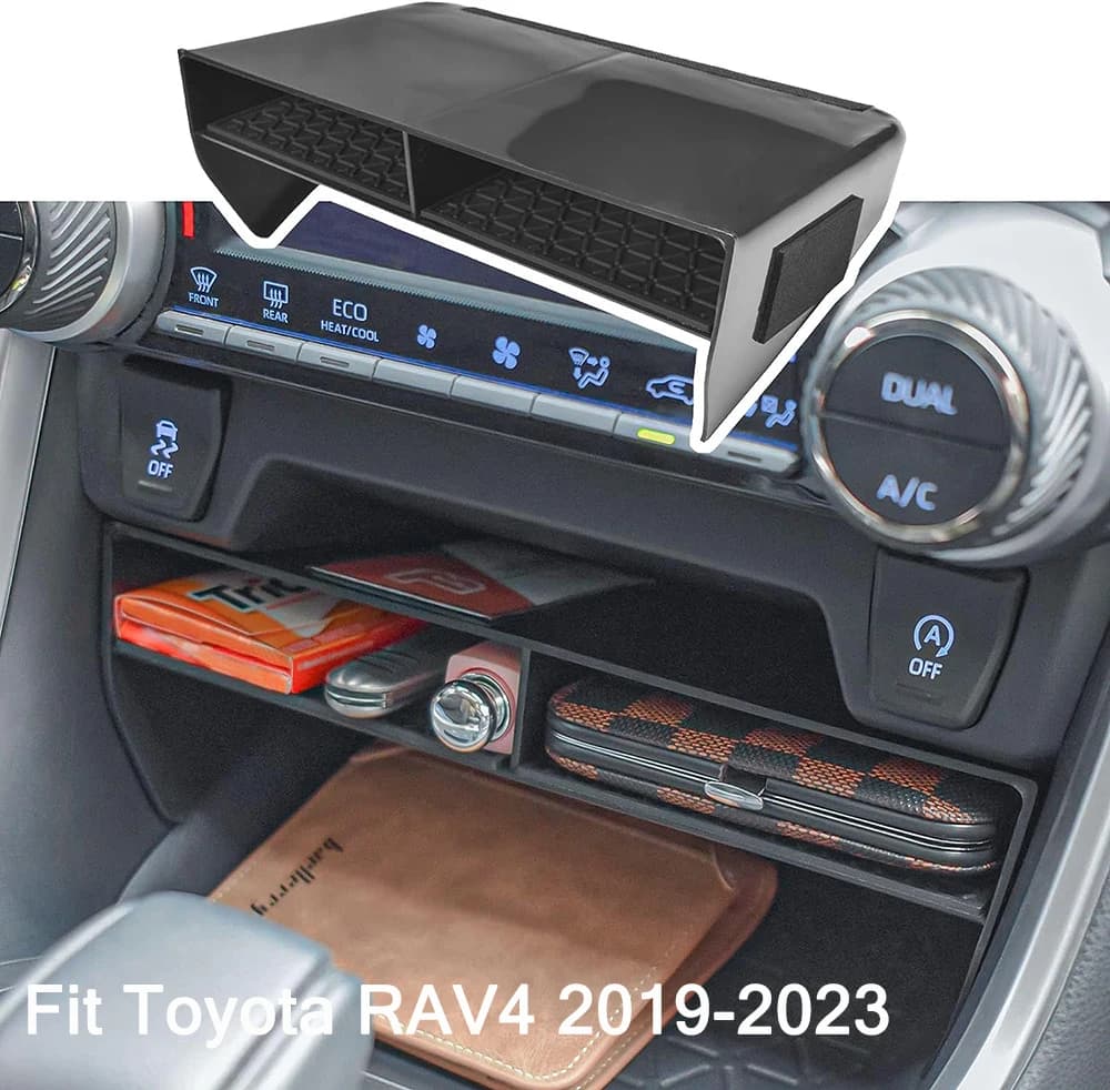 SixthSmoy Car Interior Accessories For Toyota RAV4 2019-2022 2023 2024 Center Console Organizer, Armrest Insert Tray Storage Box