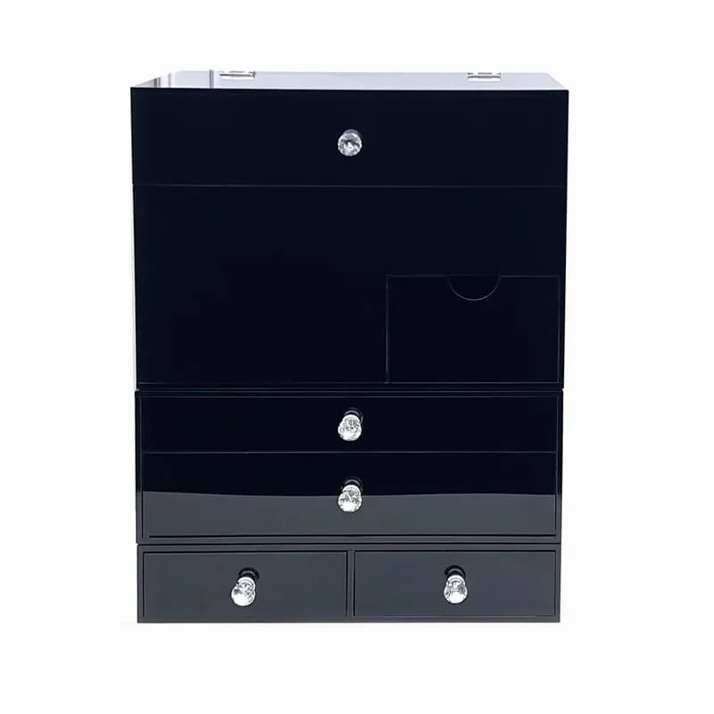Cosmetics Storage Box Lipstick Skin Care Brush Household Dresser Large Capacity Dustproof Premium Desktop Shelf