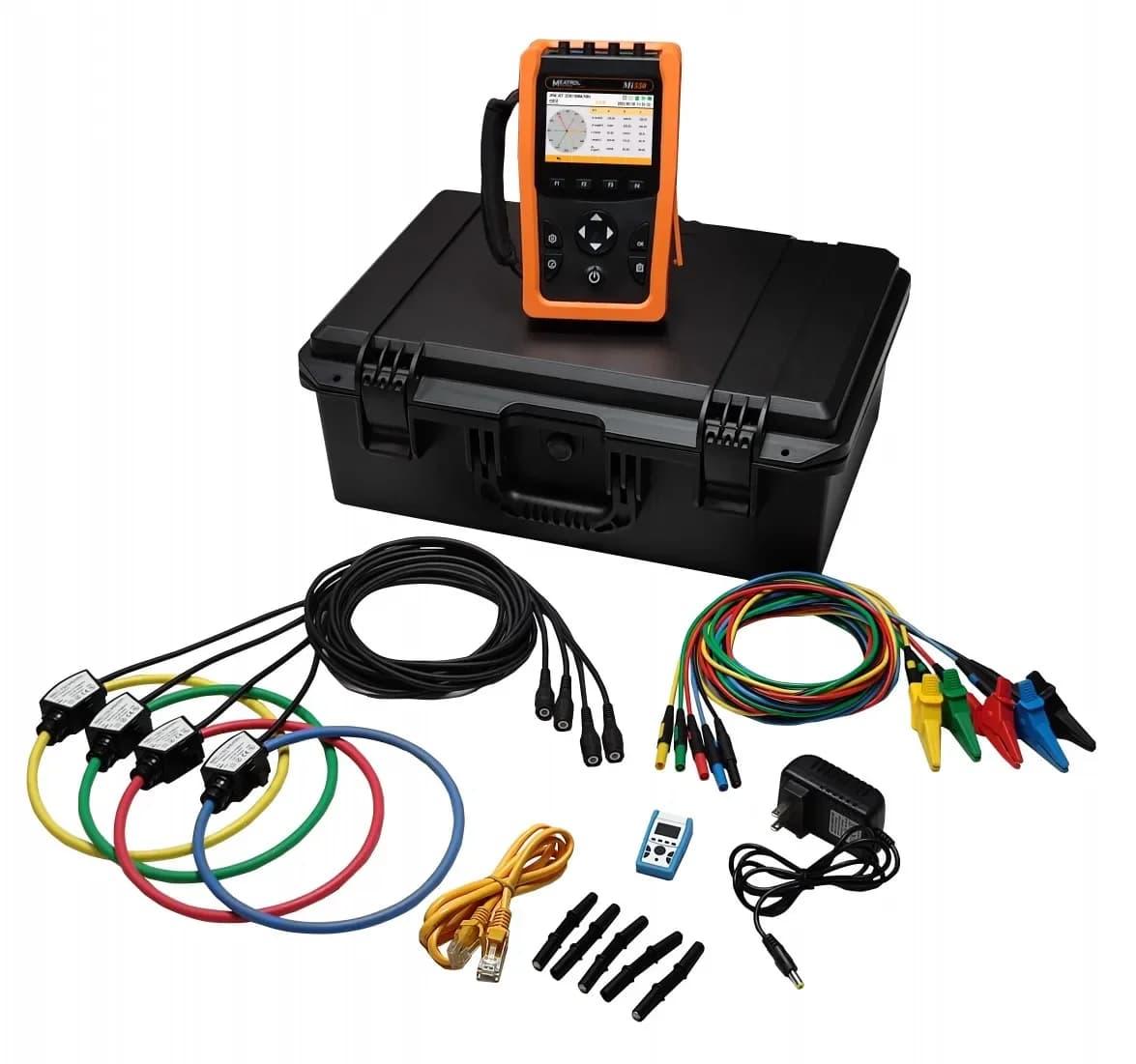 Power quality analyzer, industrial three-phase power harmonic power, factor monitoring waveform recording