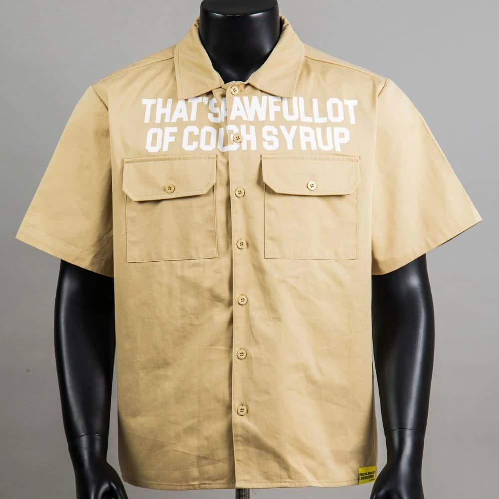 THAT'S A AWFUL LOT OF COUGH SYRUP Short-sleeved T-shirt, Couple Polo Shirt