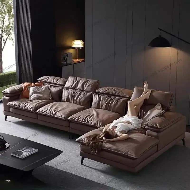 PG Italian Fabric Sofa Living Room Classic Minimalist Soft Modern Living Room Sofas Lounge Luxury Sofa Bett Furniture Home