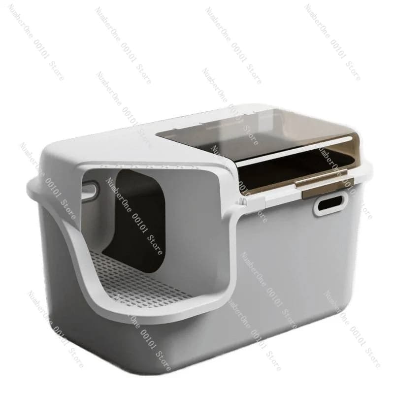 Corridor-Style Cat Litter Box, Fully Enclosed, Splash-Proof, Odor-Resistant, Flip-Top Design, Elevated Cat Toilet, Bulk Order