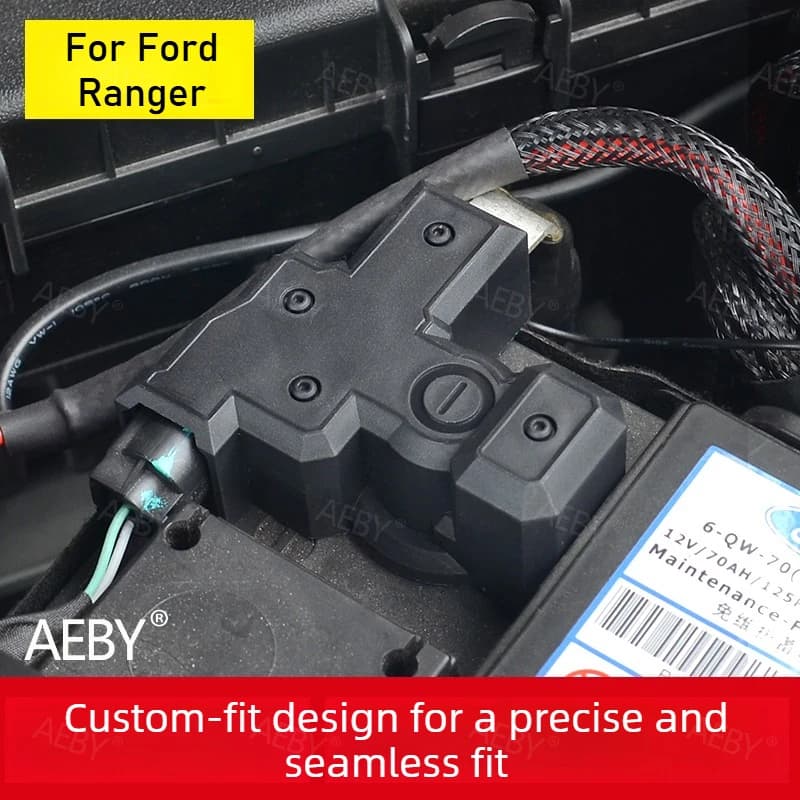 For Ford Ranger 2022-2026 Battery terminal cover negative rust and anti-corrosion,Waterproof terminal cover,Car protection