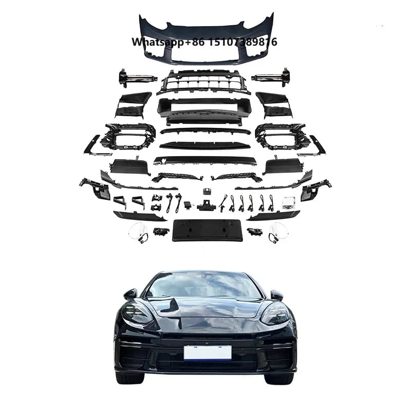 2014-2016 Car Upgrade 2025 Front Bumper Assembly Body Kit Including Bumper Lights but Not Headlights for 970