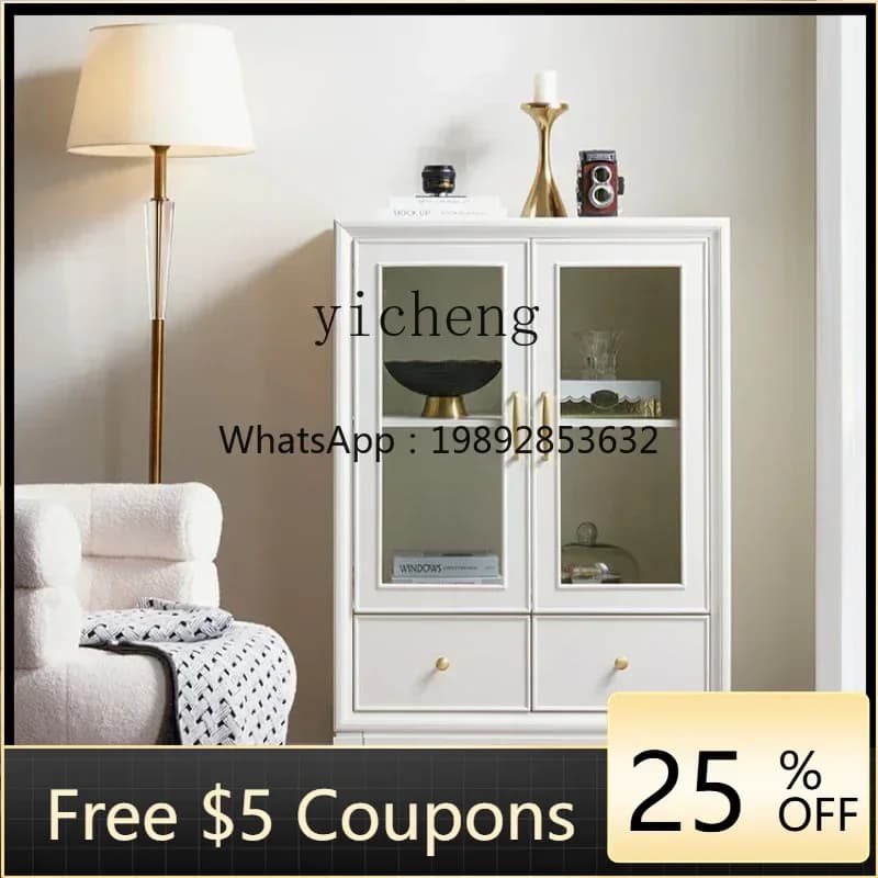 U6 American light luxury wine cabinet against the wall, TV cabinet side cabinet