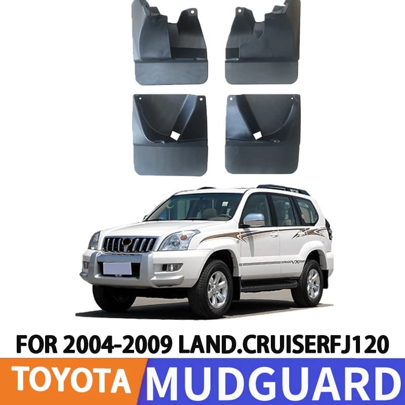 For 2004-2009 Toyota Domineering Cruiser FJ120 Tire Fenders Splash Guard Front and Rear Wheel Fenders