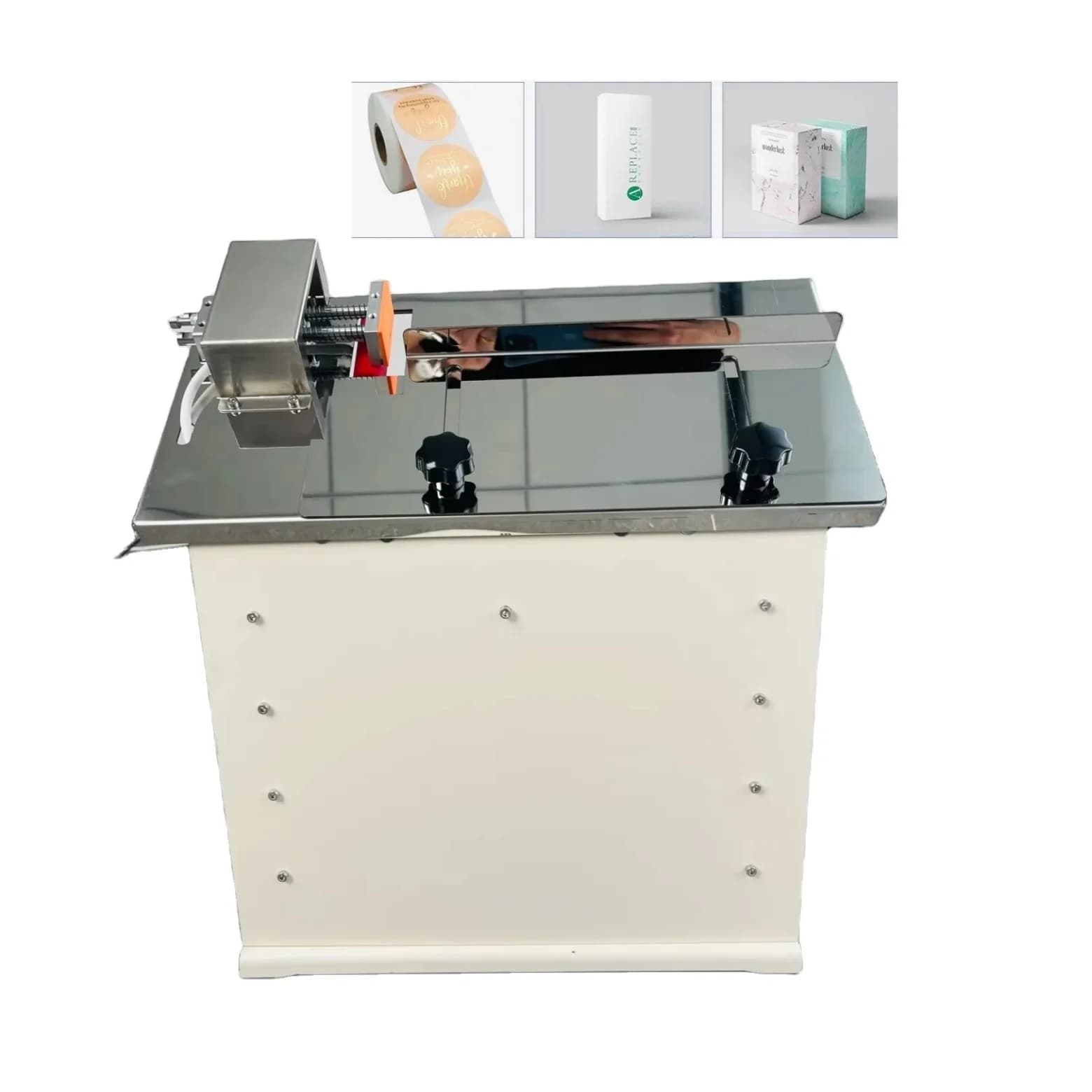 110V 220V Applicator Corner Security Food Cosmetic Rectangular Evident Carton Box Sticker Label Labeling Machine Labeller