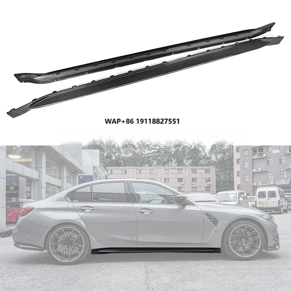 Carbon Fiber Side Label Leaf Board Car Body Kits with Collision Protection Fender Stickers Stylish Car Decoration
