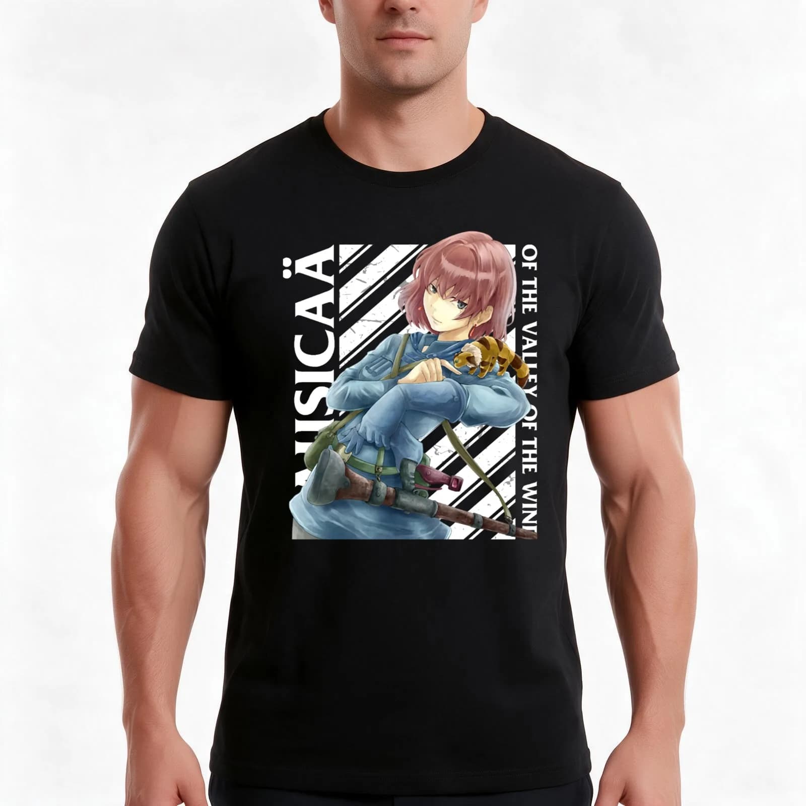 NAUSICA? OF THE VALLEY OF THE WIND T-Shirt, Summer Casual Cotton Tee, Oversized Streetwear Tops, Vintage Graphic Print