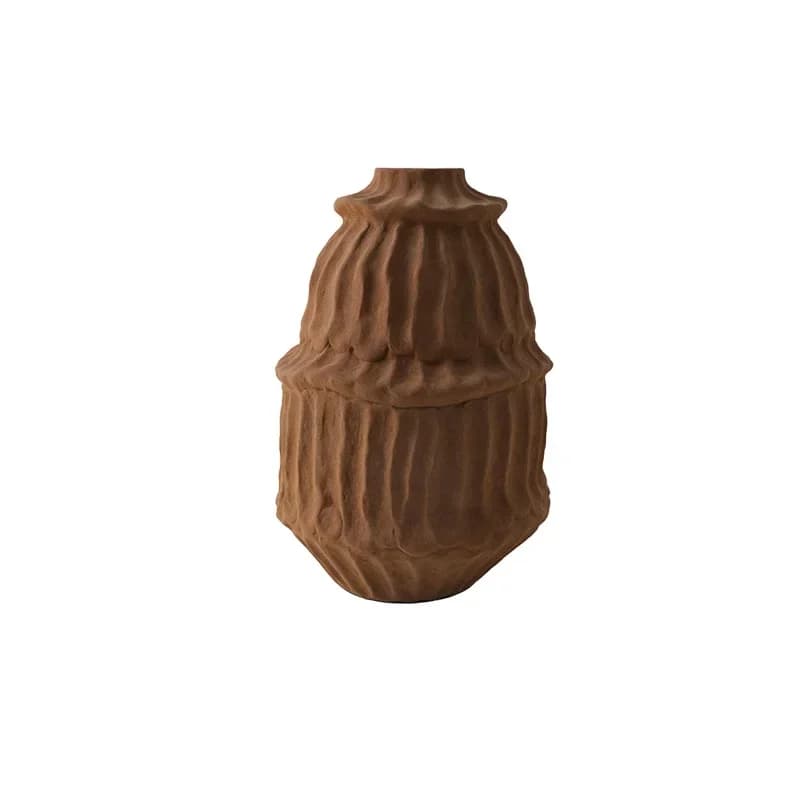 Wabi Sabi Wind Zen Handmade Ceramic Vase Art Tea Room Space Pottery Pot Soft Decoration Ornament