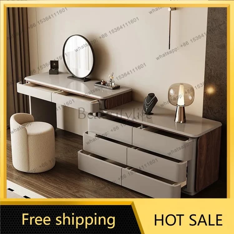 LDDressing Table Storage Vanity Table Organizer Makeup Dresser Luxury Makeup Table Dresser Coiffeuse Chambre