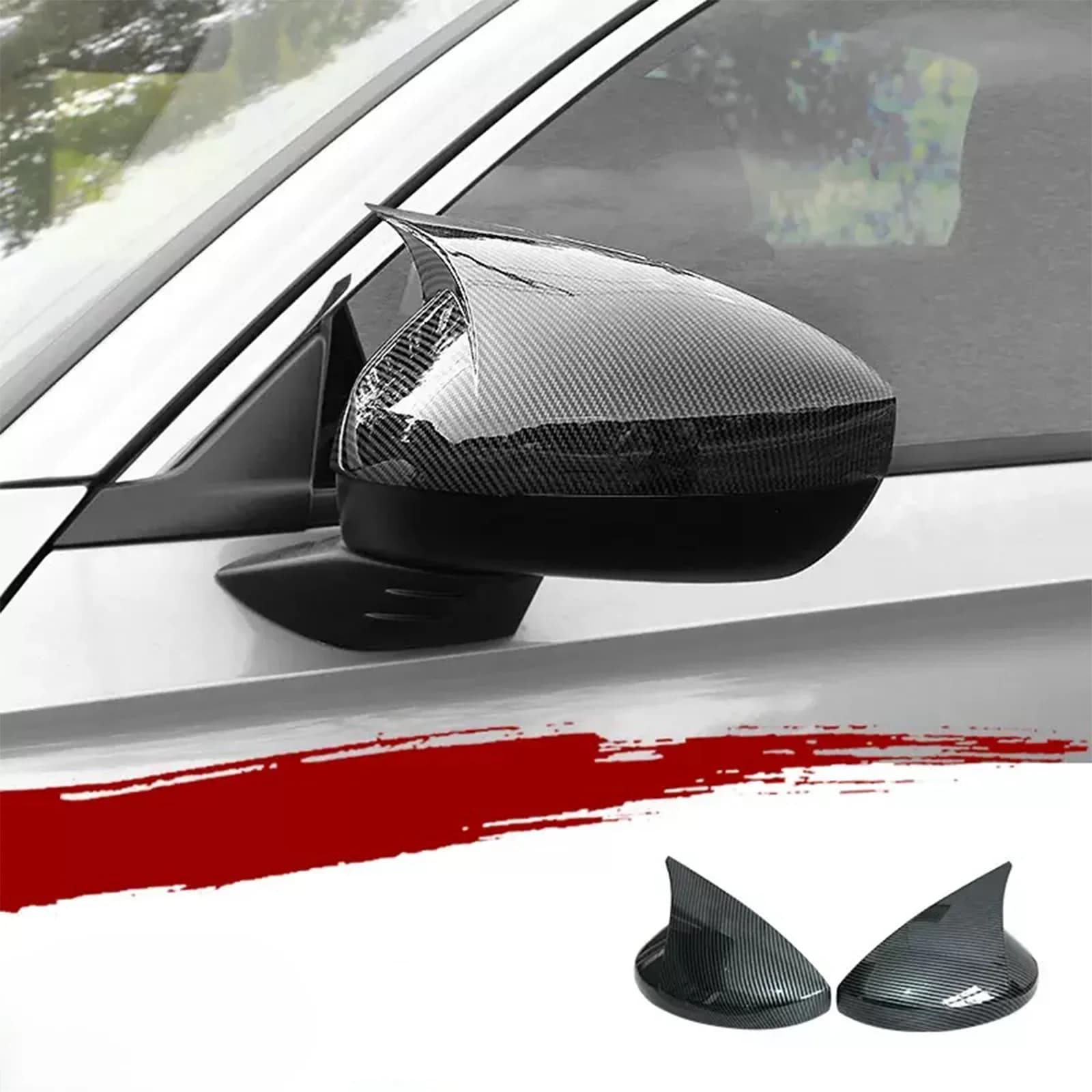 1 Pair ABS Rearview Mirror Cover Shell Caps For Honda Civic 11th 2022-2025 Exterior Decoration Auto Modification Accessories