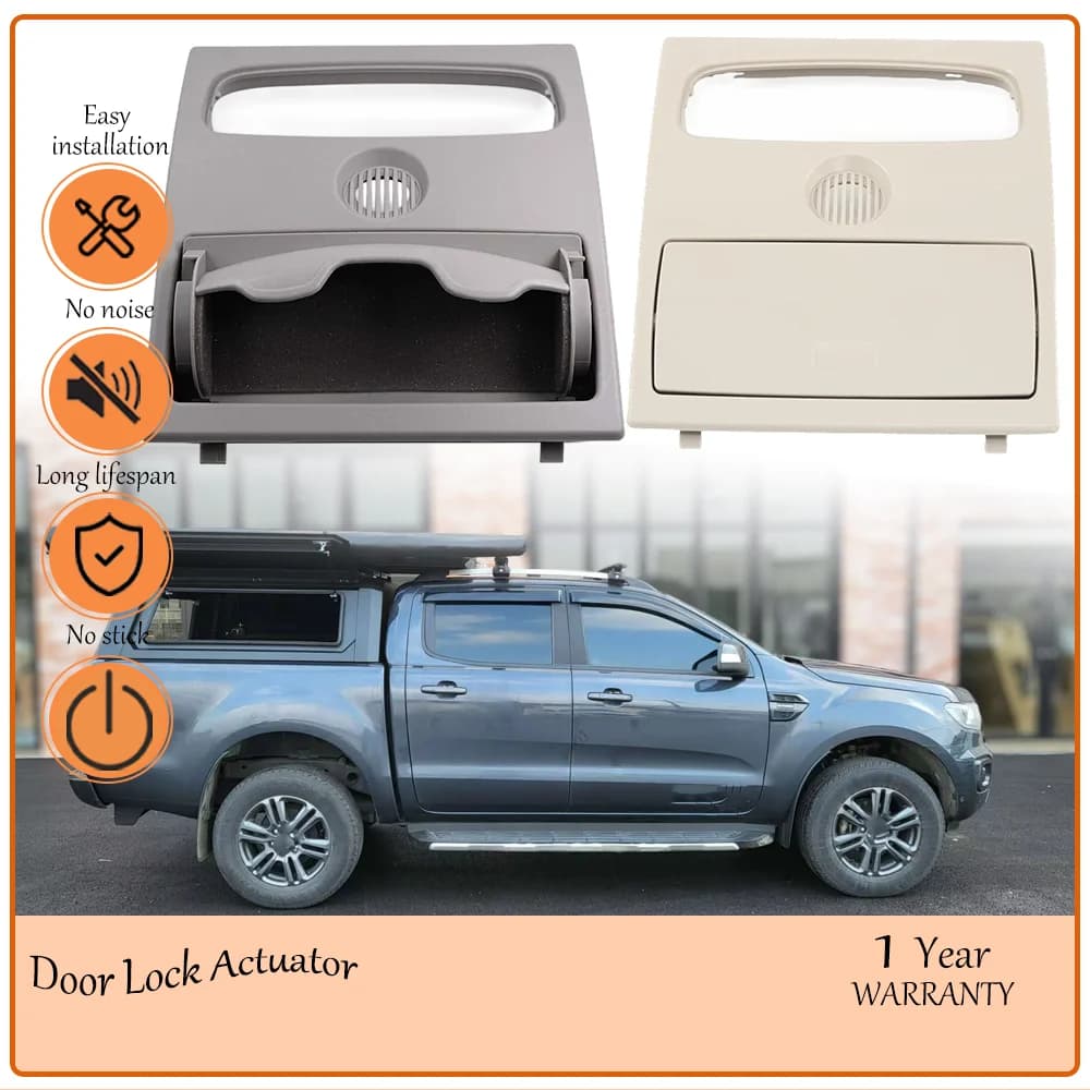 Sleek Grey and Beige Optional Overhead Sunglasses Holder Console Fit Ford Ranger Everest Mazda BT-502012-2019 OE CN15-A519A58-AA