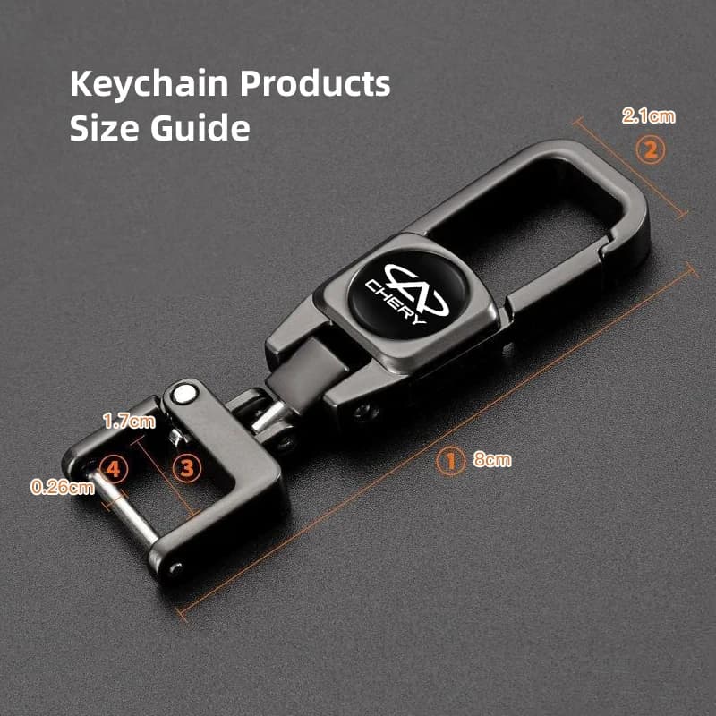 Fashion Metal Key‑Ring With 3D Emblem Badge Pendant For Omoda C5 Jaecoo J7 J8 J5 Car Interior Ornament