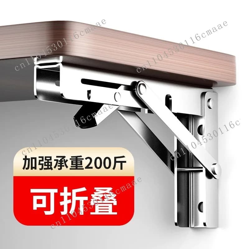 Foldable telescopic shelf triangular bracket Heavy duty 304 stainless steel thickened 90 degree wall triangular bracket