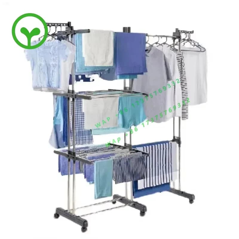 26 StyleHot Sale Foldable Home Drying Rack Stainless Steel Metal Space Saving Washing Rack