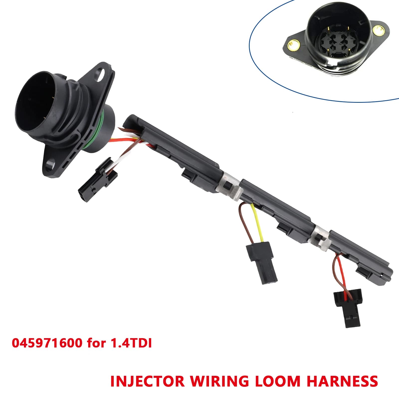 045971600 Injector Wiring Harness Fit for Audi A2 8Z0 VW Lupo Polo Fabia Ibiza 1.2 1.4 TDI
