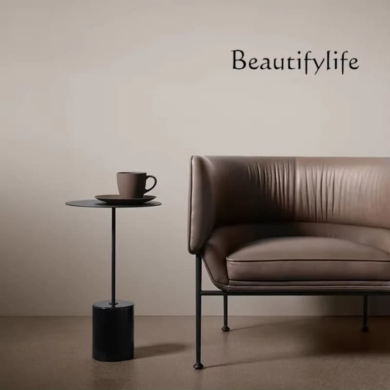 X Nordic Modern Minimalist Natural Marble Coffee Table Light Luxury Living Room Balcony Coffee Table Simple