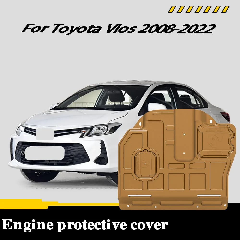 For Toyota Vios 2008-2022 1.3L 1.5L Engine Chassis Shield Splash Bottom Protection Board Car Accessories Under Cover