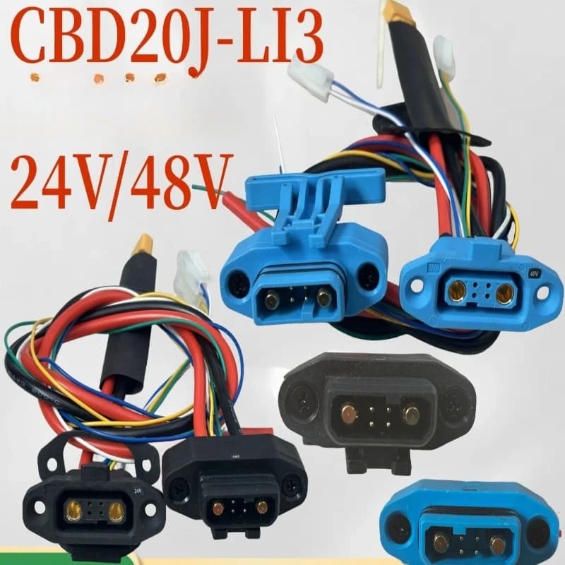 24V 48V Battery Connector Male Female Plug For Heli CBD20J-LI3 CBD15J-LI3
