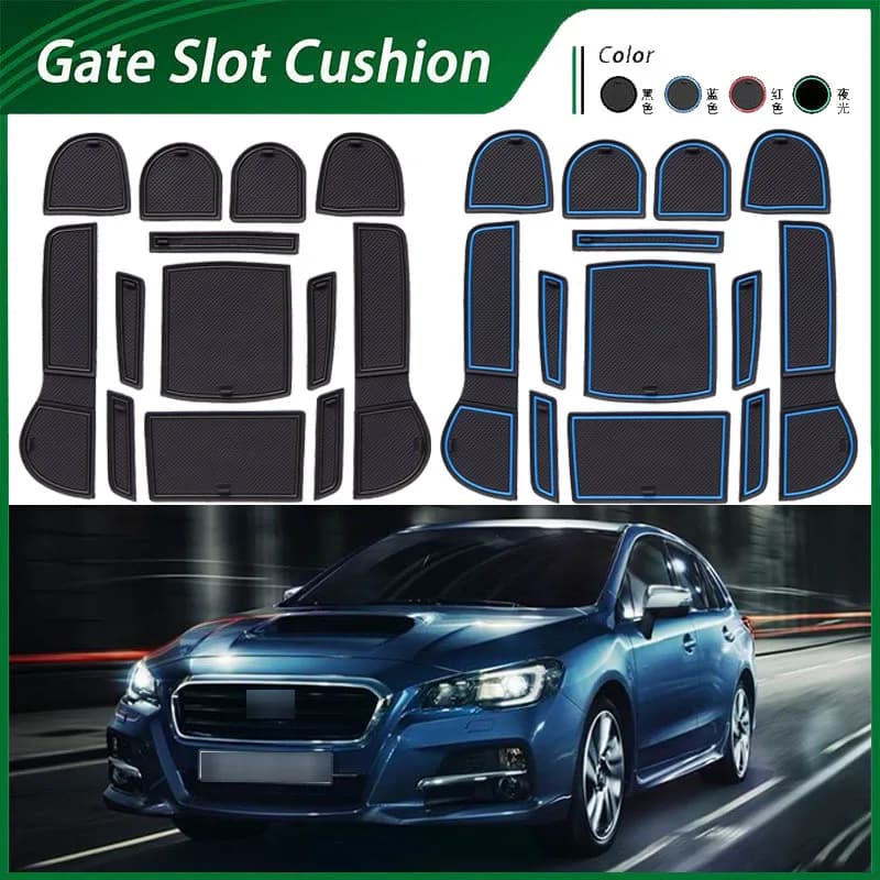 CAR door slot pad for Subaru Legacy LEVORG car interior modification, anti slip pad, door slot pad, water cup storage pad