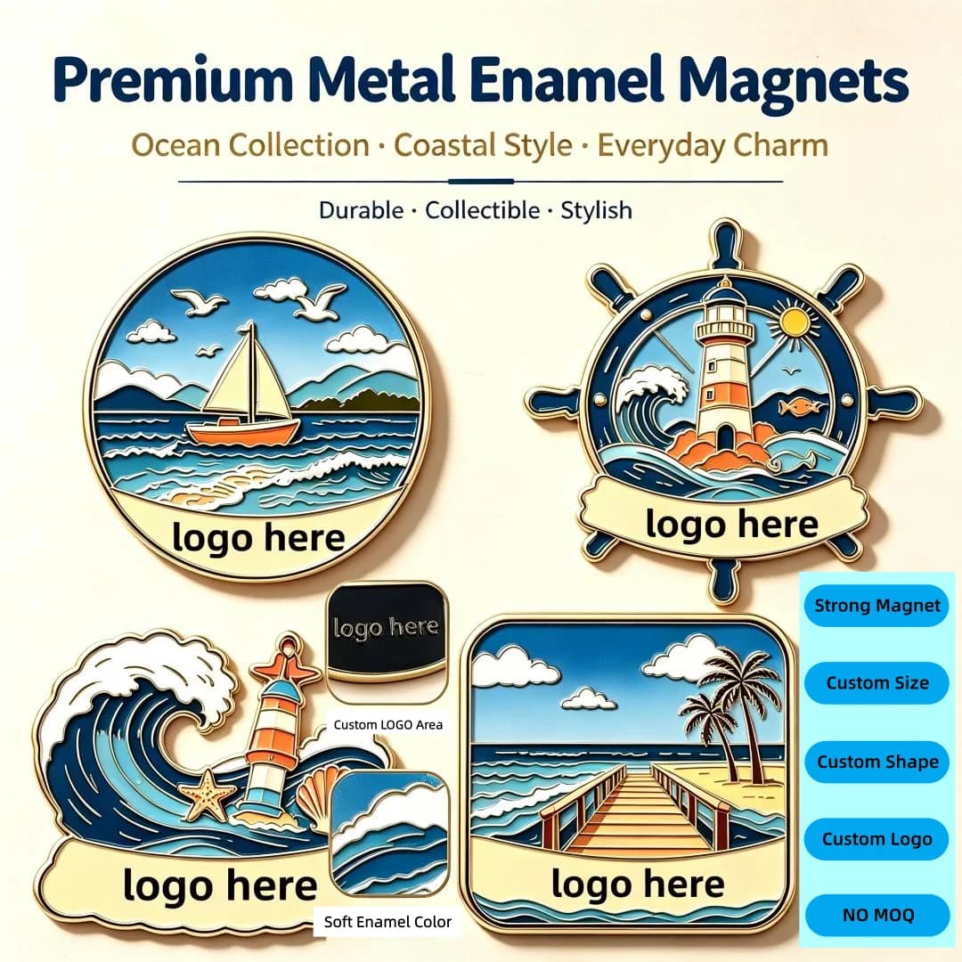 Manufacture Design Your Brand Logo Customized Fridge Magnets Personalized Custom UV Printing With Souvenir Refrigerator Magnets