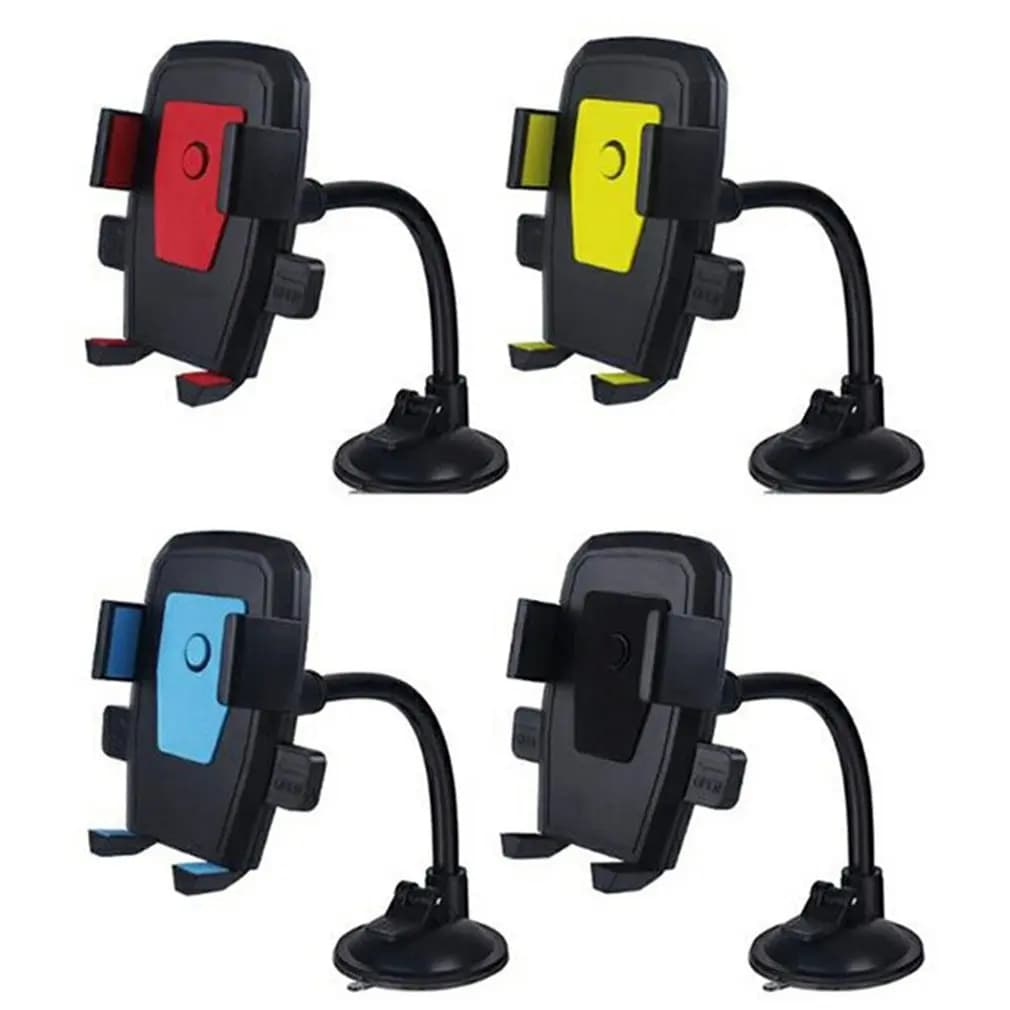 Universal Car Phone Holder Bracket Mount Cup Holder Car Mount Mobile Suction Windshield Phone Locking Car Accessories Wholesale
