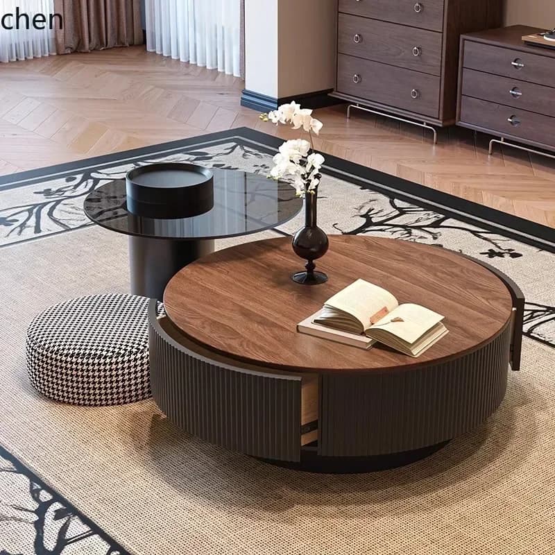 DSA  New Solid Wood Coffee for Living Room, Small Apartment, Modern Simple Light Luxury High-End