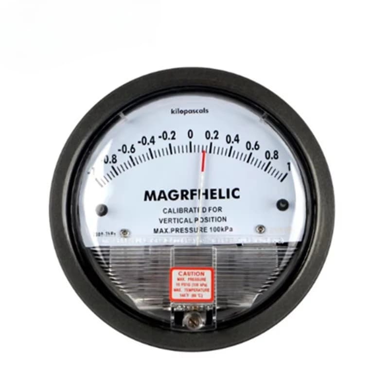 Back Type Micro Air Differential Pressure Manometer Gauge