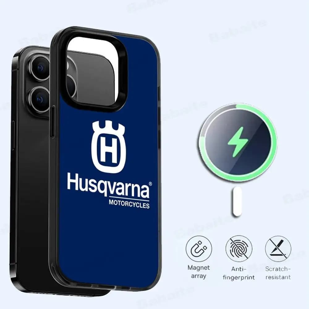 H-Husqvarnas Phone Case For IPhone 17 Air 16 15 14 13 12 11 Pro Max Plus For Wireless Charge Cover