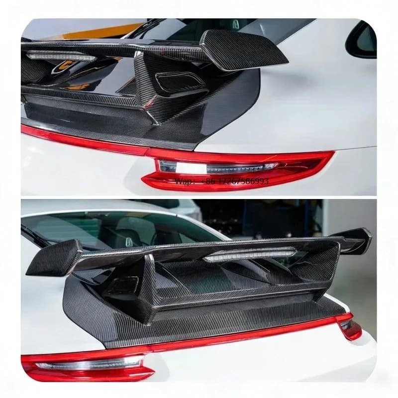 Body Kit  911 GT3 Style Rear WingCarbon Fiber Car Accessories Spoiler Tail Wing Kit for Por 991.1 991.2 GT3 Style 2012-2018