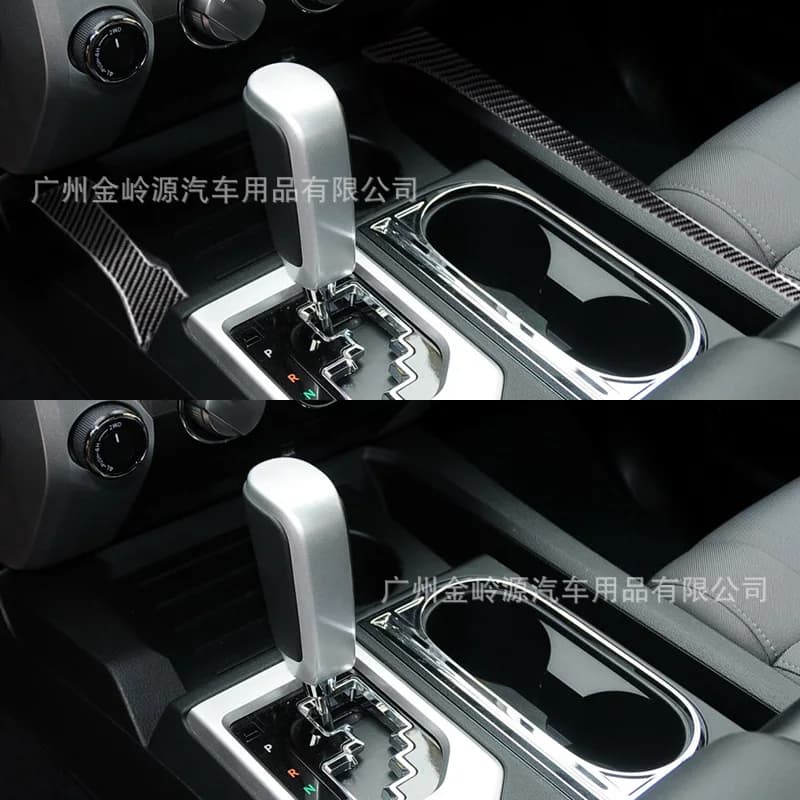 For Toyota 14-18 Carbon Fiber Tundra Control Gear Trim Strip Sticker Car Interior Modification Accessories