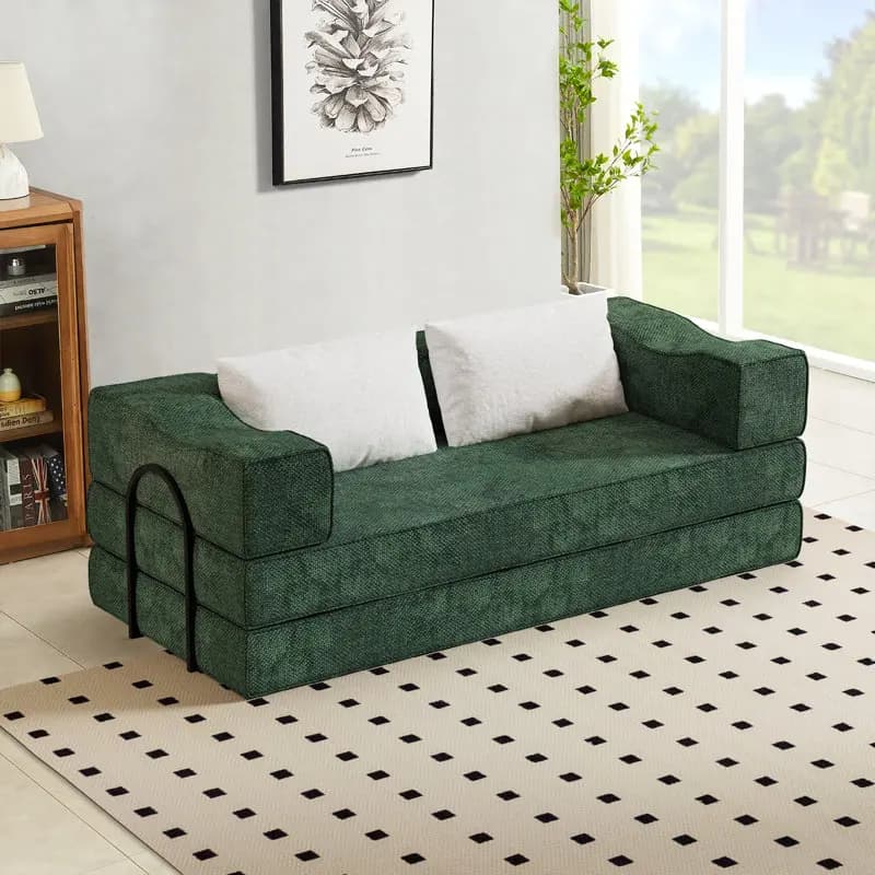 Modern Style Rolled Package Sofa Bed Waterproof Foldable Memory Foam Vacuum Compressed Sofa for Living Room