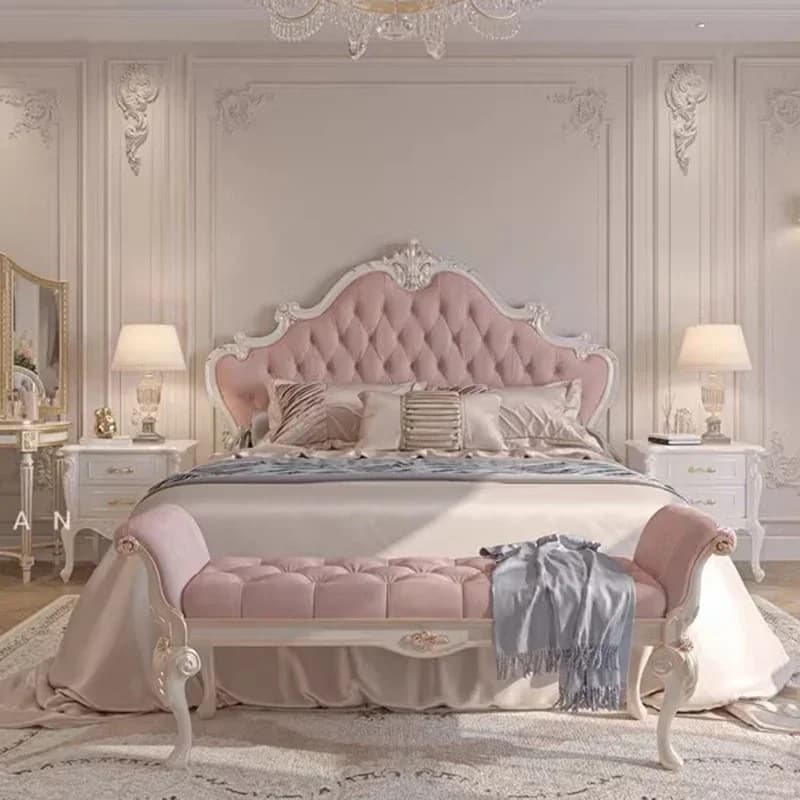 Princess Sleeping Bed Platform Sex Sun Queen Multifunctional Beauty Bed Girls Design Bedroom Luxury Cama Lounge Suite Furniture