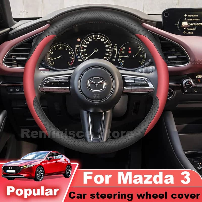 Ultra Thin Steering Wheel Cover For Mazda 3 Axela 2010-2022 2023 2024 2025 Non Slip Steering Wheel Cover Mazda 3 Accessories