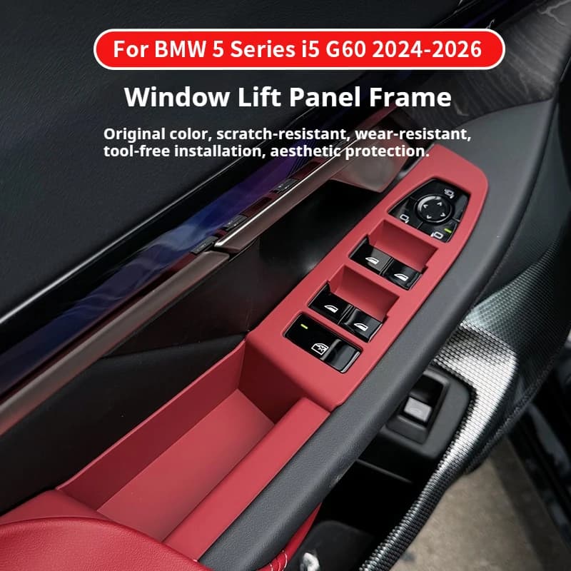 For BMW 5 Series i5 G60 2024-2026 Car window lift, glass panel button frame  interior modification supplies Interior accessories