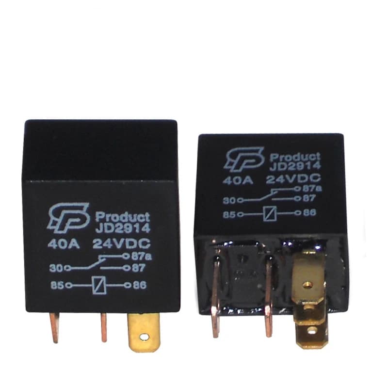 10pcs Automotive Car Relay 23x15.5x22mm 12V 24V (4 or 5 Pins) Universal 30A Rated Isolation Current 40A Car Relay