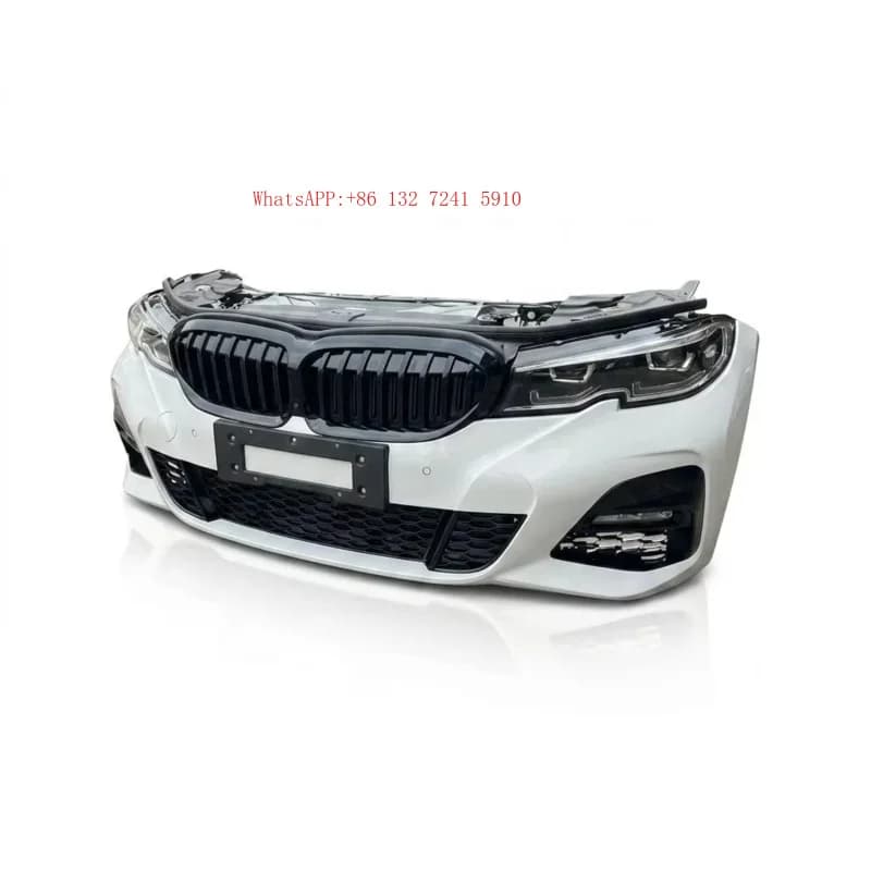 Used Original For  G20 Pre-lCI nose cut assembly Front bumper complete with radiator G21 2019-2022 OEM front end face M Sport