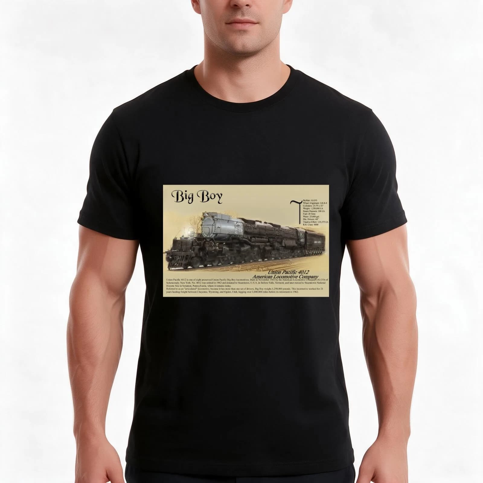 The Big Boy T-Shirt, Summer Casual Cotton Tee, Oversized Streetwear Tops, Vintage Graphic Print, Loose Fit Short Sleeve