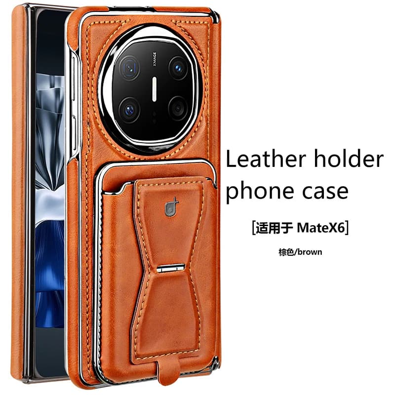 Leather Magnetic Card Slot leather Case For huawei mate x6 mate x5 mate x3 High End Luxury Business Leather Phone Cover