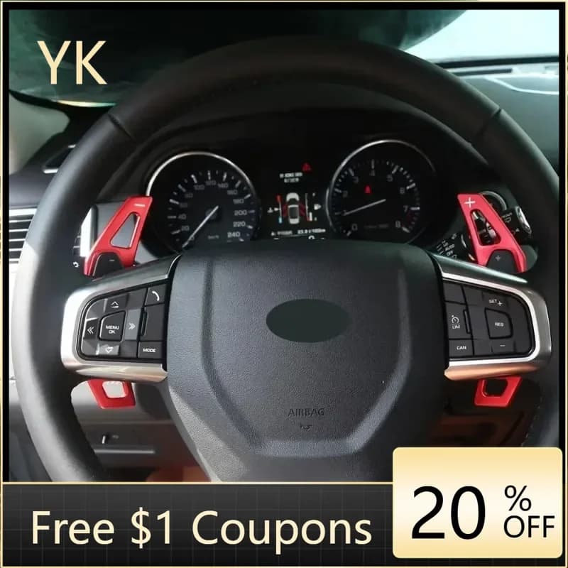 Aluminum Alloy Blue For Jaguar XF XE XJ F-PACE F-TYPE 2011-2021 Interior Car Accessories Car Steering Wheel Gear Shift Paddles